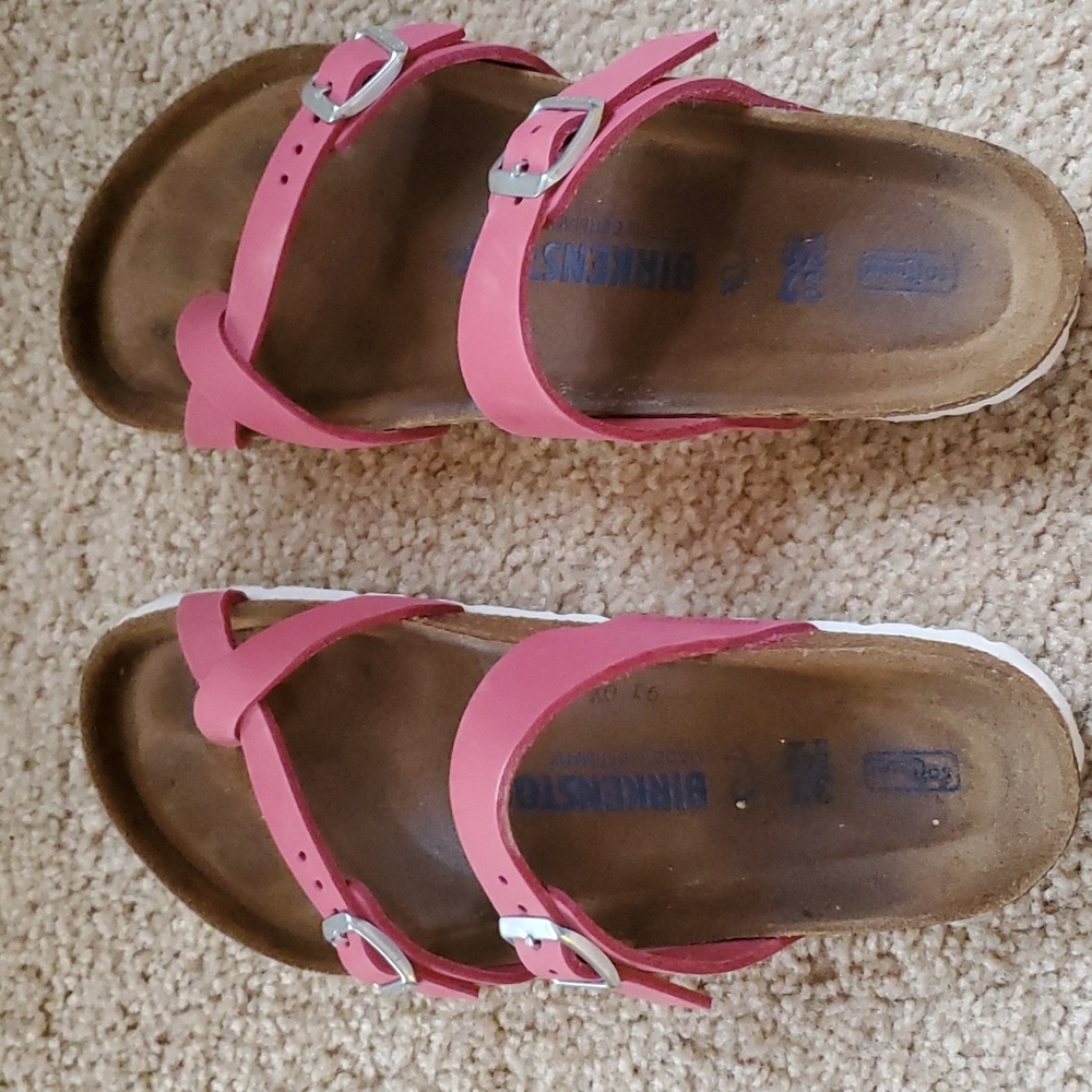 Birkenstock Mayari Fuchsia Tulip Nubuck 37 (US Women's 6-6.5) Regular
